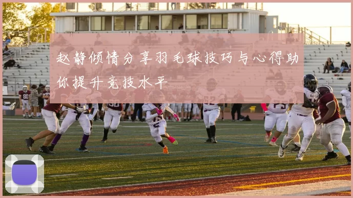 赵静倾情分享羽毛球技巧与心得助你提升竞技水平